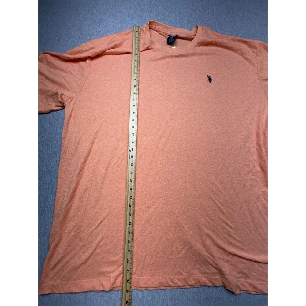 Polo Ralph Lauren Men Orange T Shirt Crew Neck Tee Big & Tall SIZE 4XL